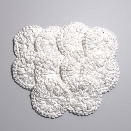 Crochet Facial Rounds - White