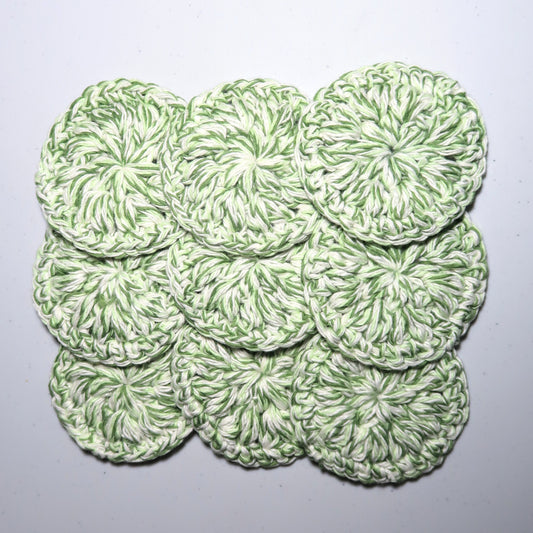 Crochet Facial Rounds - Lime