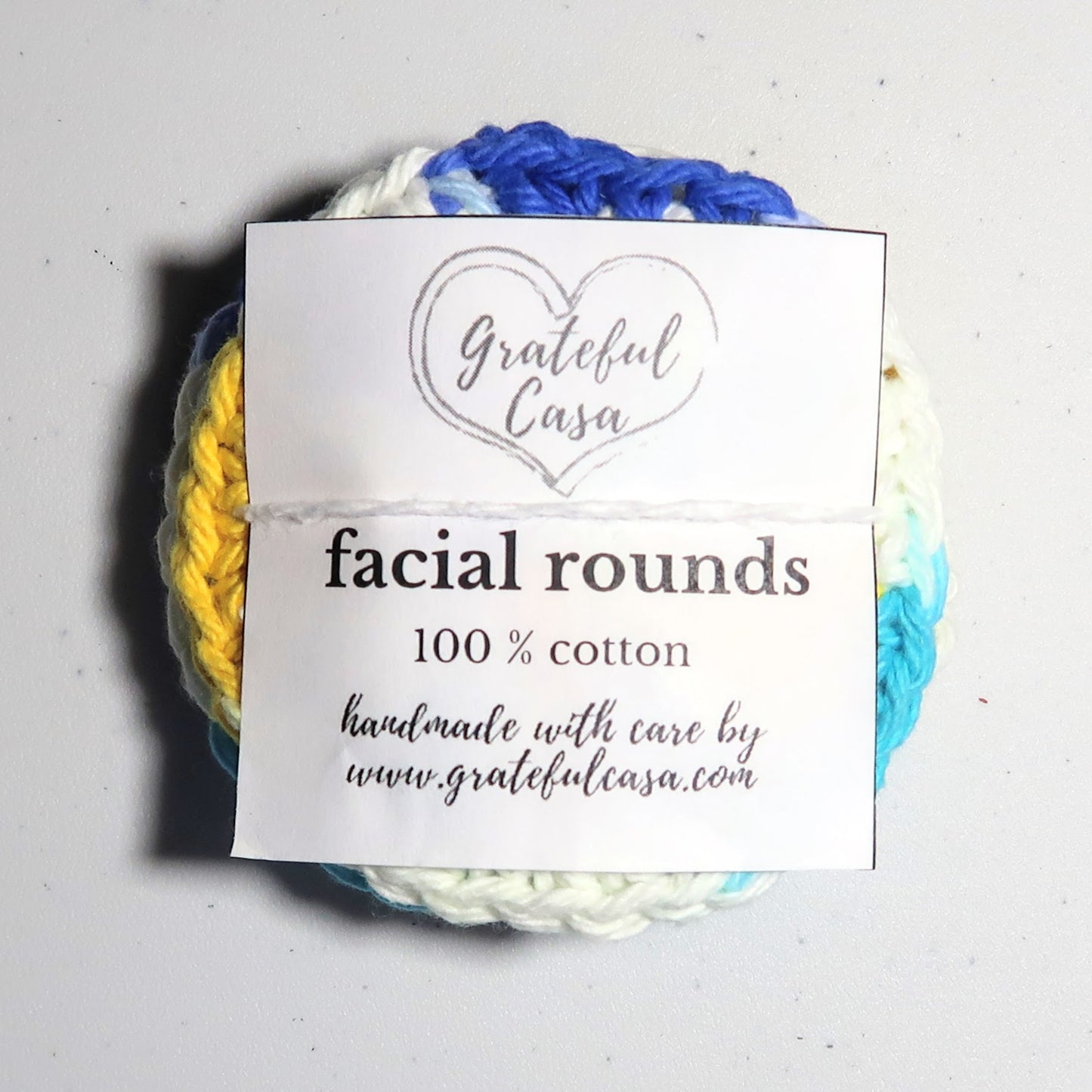 Crochet Facial Rounds - Beach