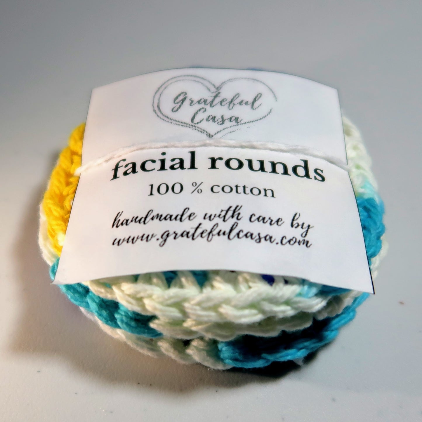 Crochet Facial Rounds - Beach