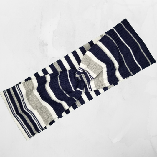 Grey and Navy Stripes